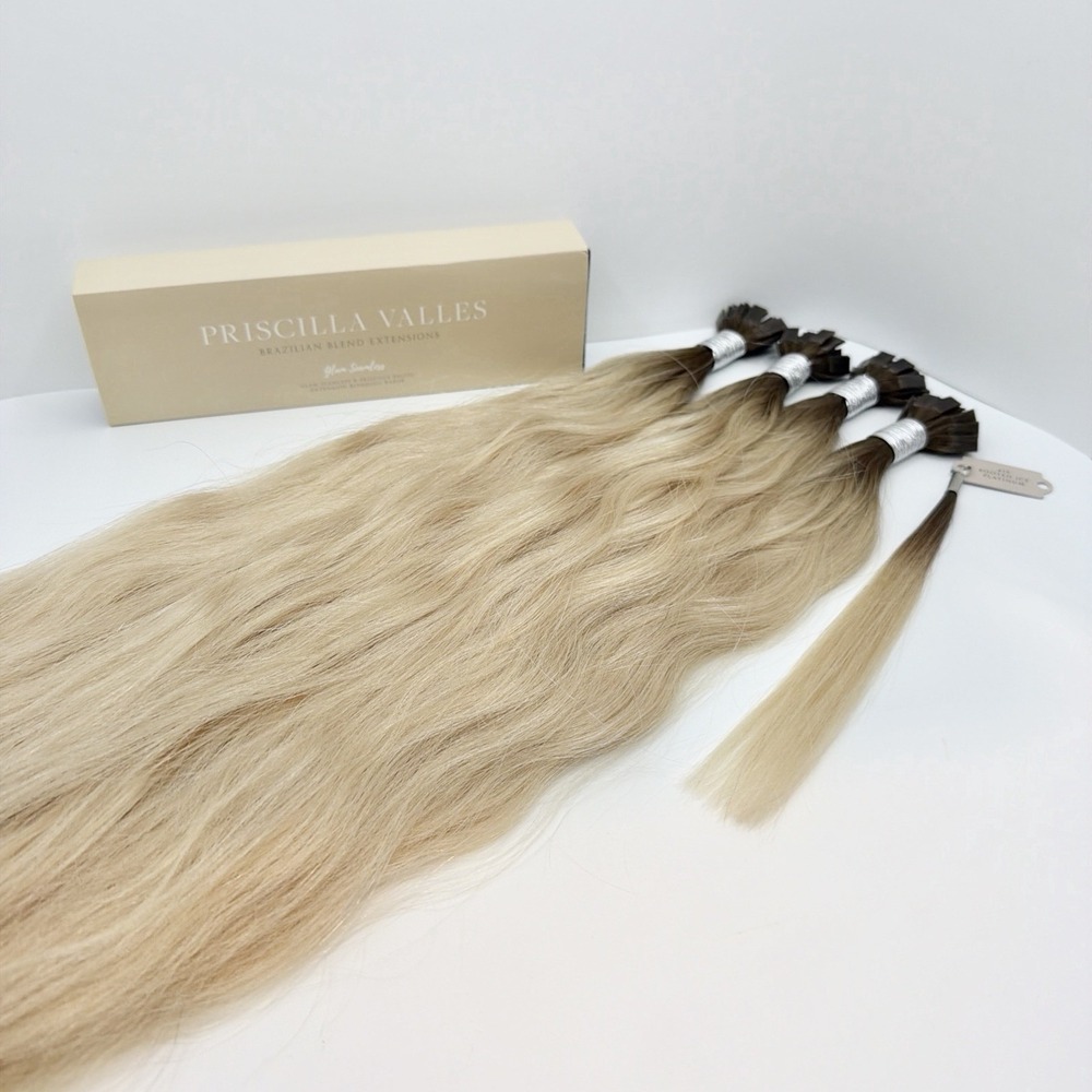 Glam Seamless x Priscilla Valles K Tip Hair Extensions #15 Rooted Ice Plat 20"